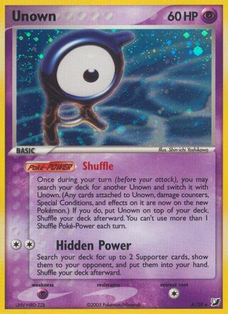 Unown D, EX Unseen Forces, TCG Card Database