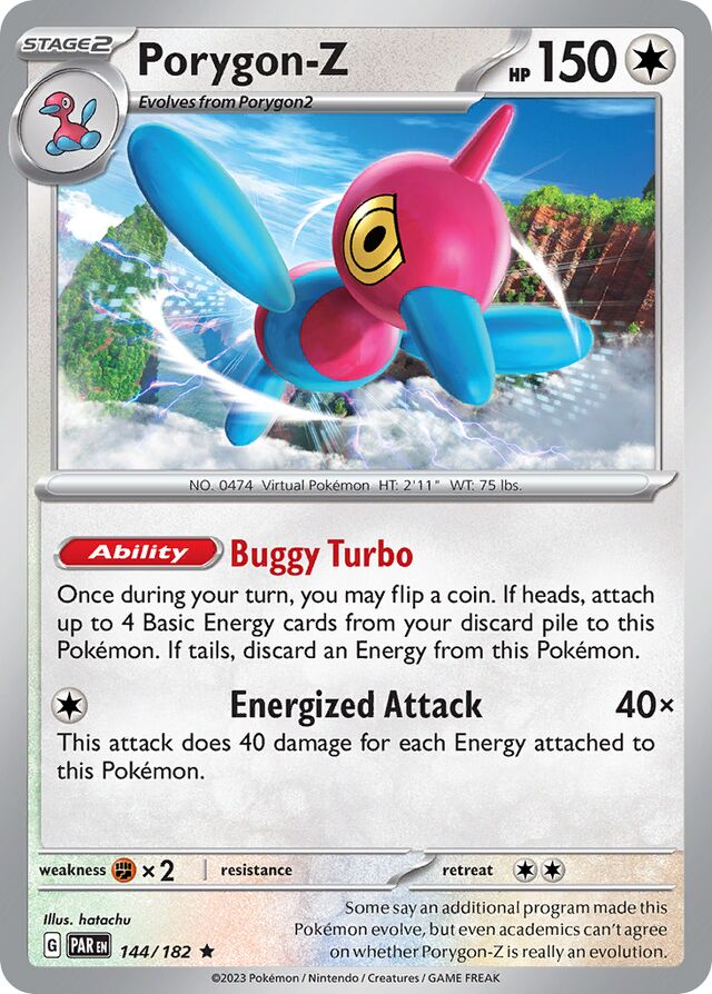 144/182 Porygon-Z PAR Rare