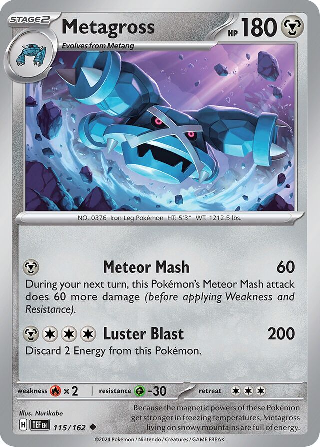 Metagross Temporal Forces 115/162 Uncommon