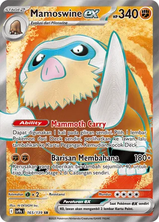 Mamoswine ex (Bonds of Destiny 165/139)