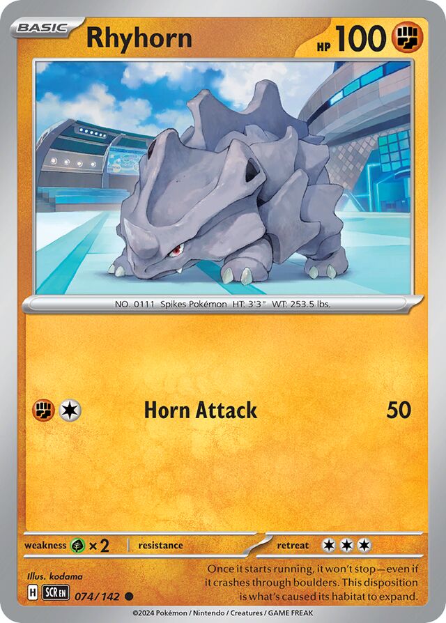 074/142 Rhyhorn SCR Common