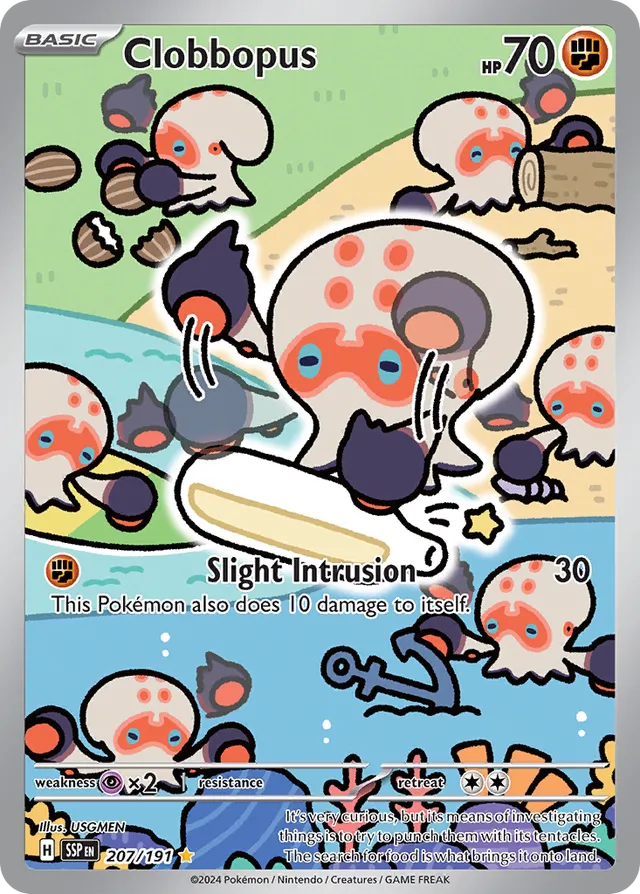 Clobbopus Surging Sparks 207/191 Illustration Rare