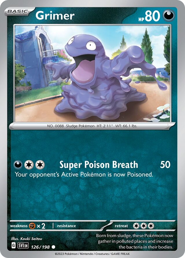 Grimer Scarlet & Violet 126/198 Common