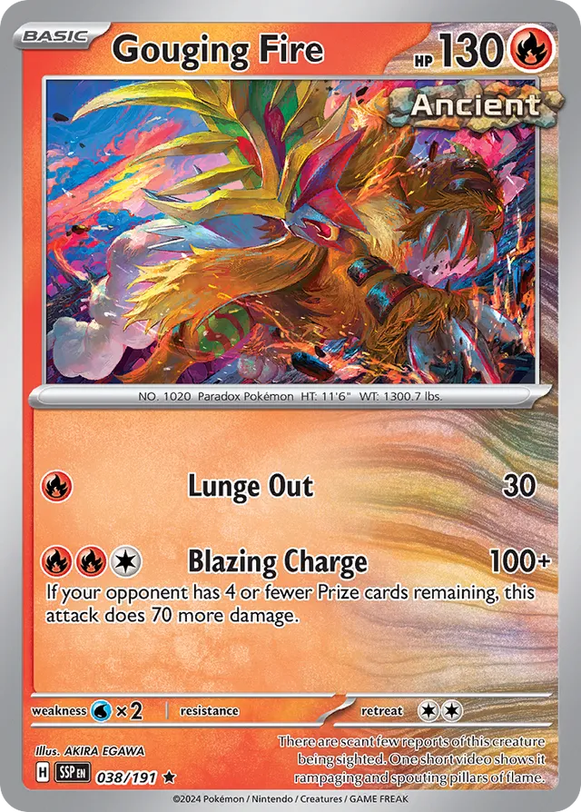 038/191 Gouging Fire SSP Rare