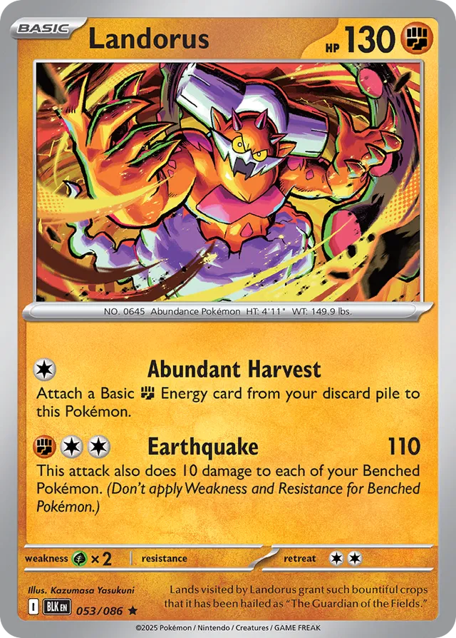 Landorus Black Bolt 053/086 Rare