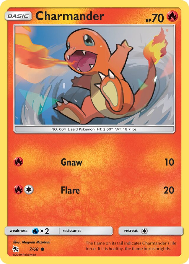 Charmander Hidden Fates 7/68 Common