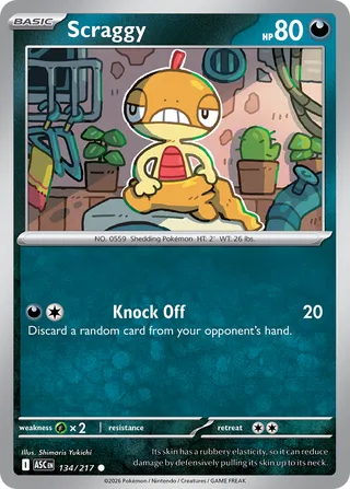 Scraggy (Ascended Heroes 134/217)