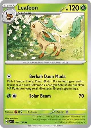 Leafeon (Transfiguration Mask 011/167)