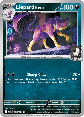 Marnie's Liepard (Bonds of Destiny 083/139)