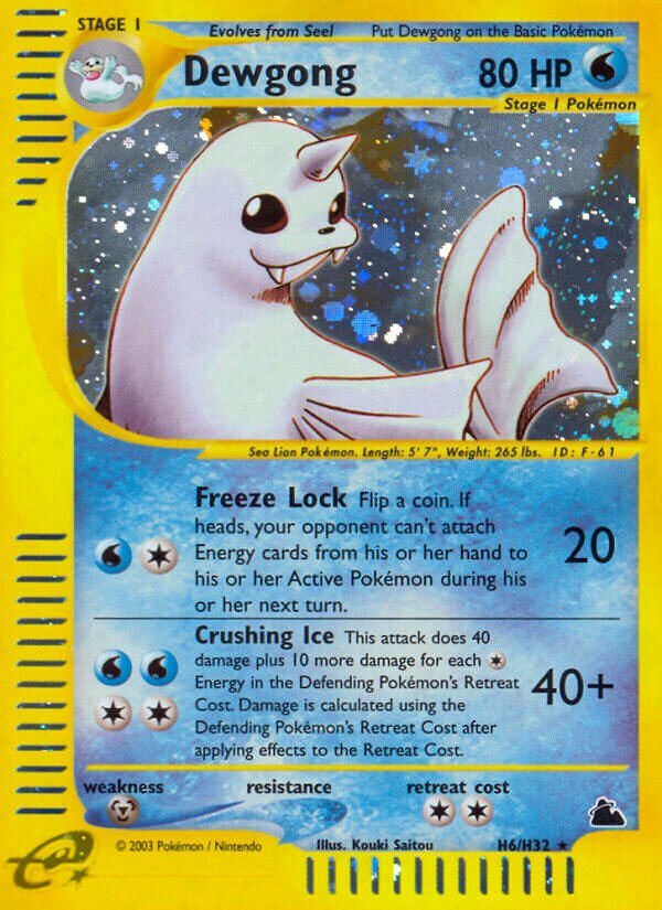 H6/H32 Dewgong SK Rare Holo