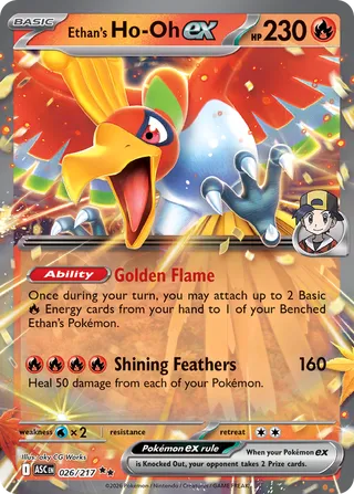 Ethan's Ho-Oh ex (Ascended Heroes 026/217)
