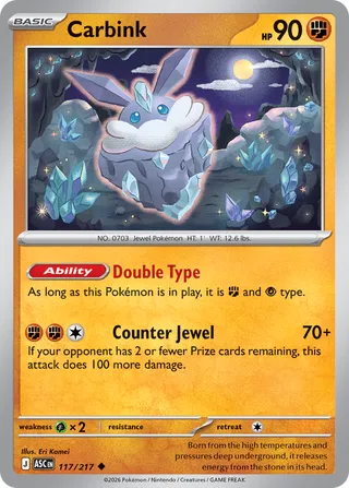 Carbink (Ascended Heroes 117/217)
