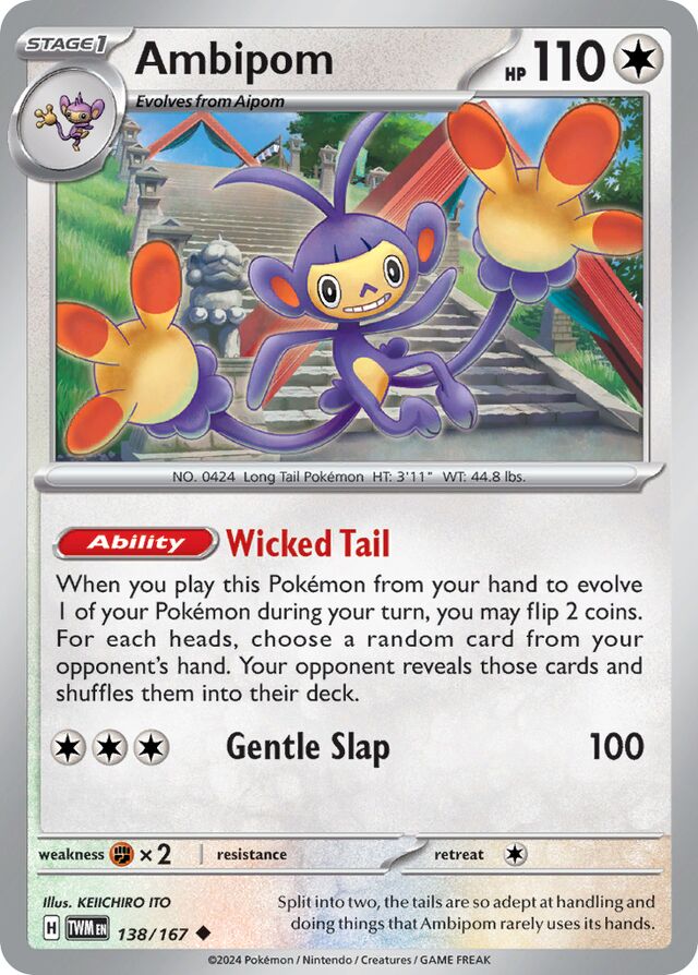 138/167 Ambipom TWM Uncommon
