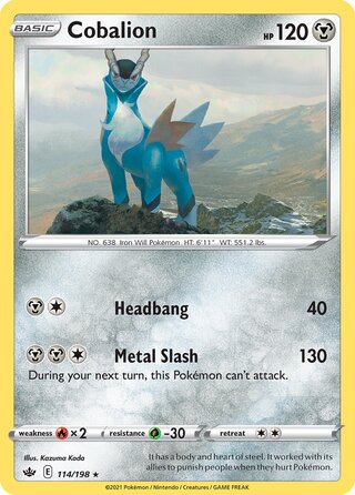 Cobalion (Chilling Reign 114/198)