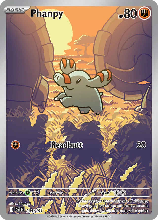 205/191 Phanpy SSP Illustration Rare