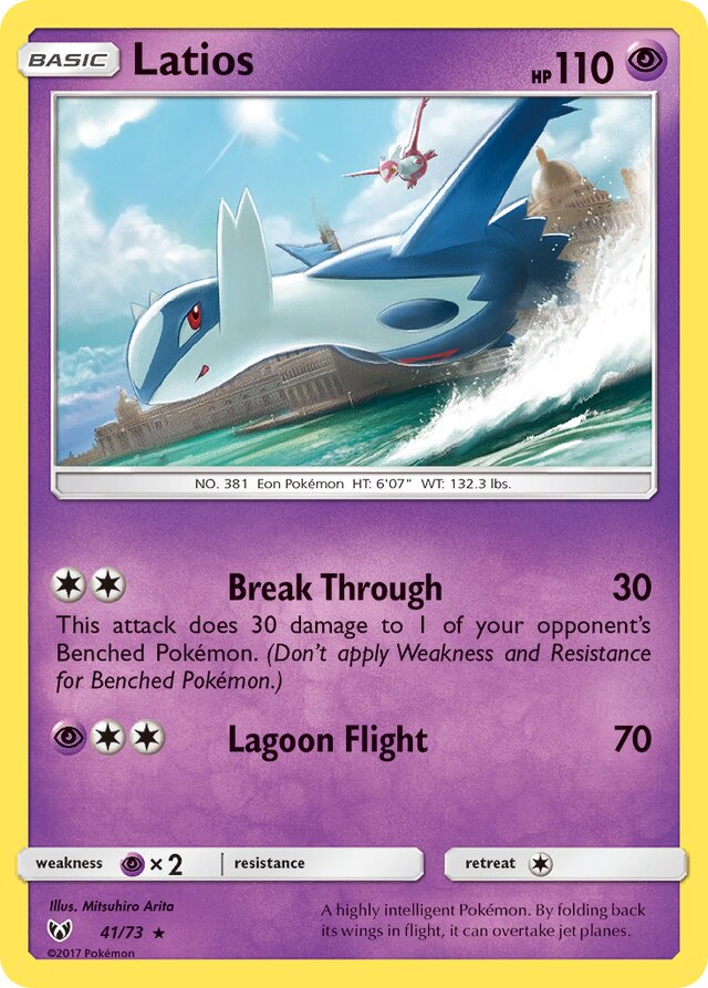Latios Shining Legends 41/73 Rare Holo