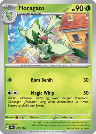Floragato (Shiny Treasure ex 013/190)