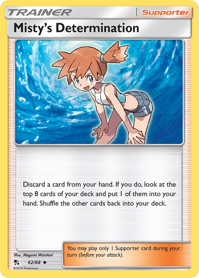 Misty's Determination Hidden Fates 62/68 Uncommon