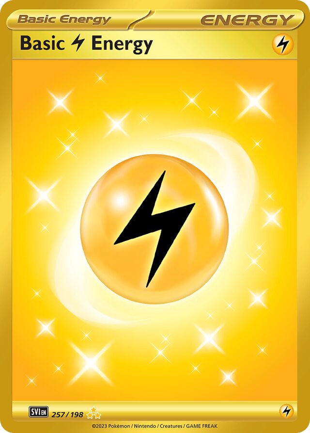 Basic Lightning Energy Scarlet & Violet 257/198 Hyper Rare