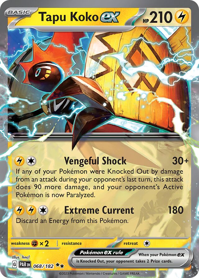 Tapu Kokoex Paradox Rift 068/182 Double Rare