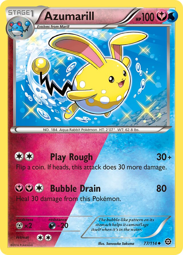 Azumarill Steam Siege 77/114 Uncommon