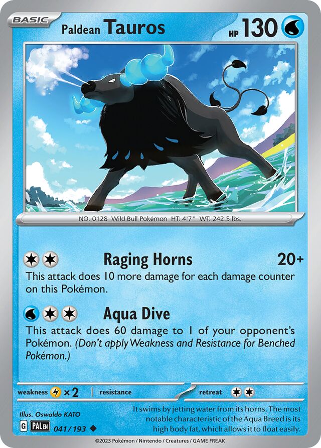 Paldean Tauros Paldea Evolved 041/193 Uncommon