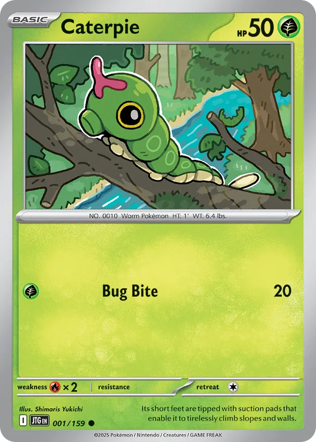 Caterpie Journey Together 001/159 Common