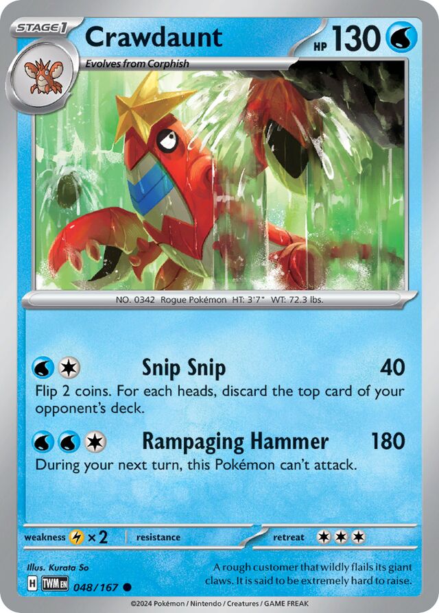 048/167 Crawdaunt TWM Common