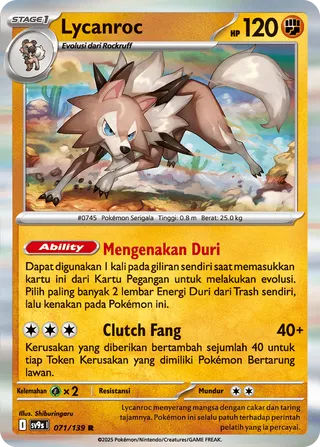 Lycanroc (Bonds of Destiny 071/139)