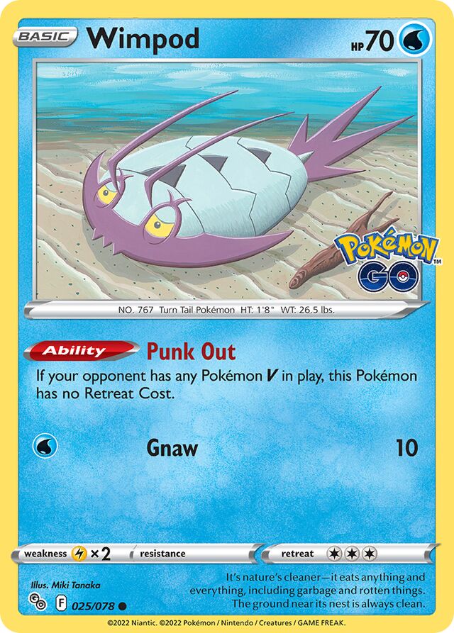 Wimpod Pokémon GO 025/078 Common