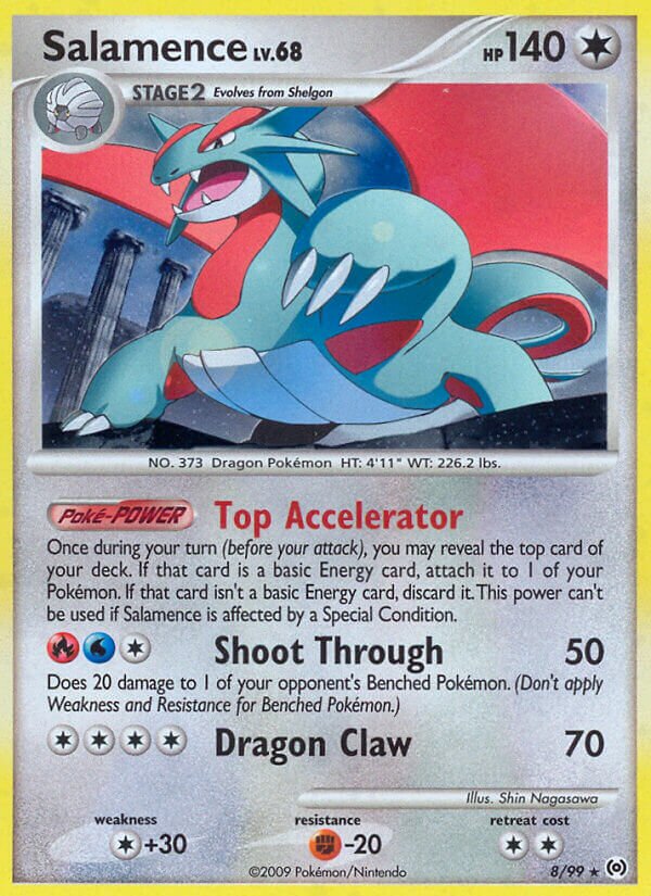 Salamence Arceus 8/99 Rare Holo