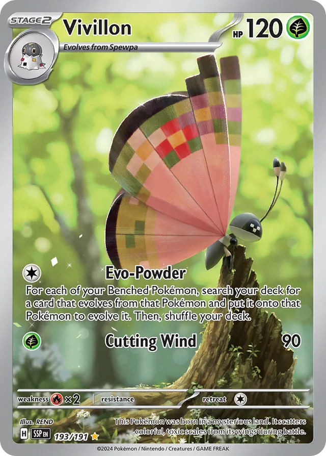 193/191 Vivillon SSP Illustration Rare