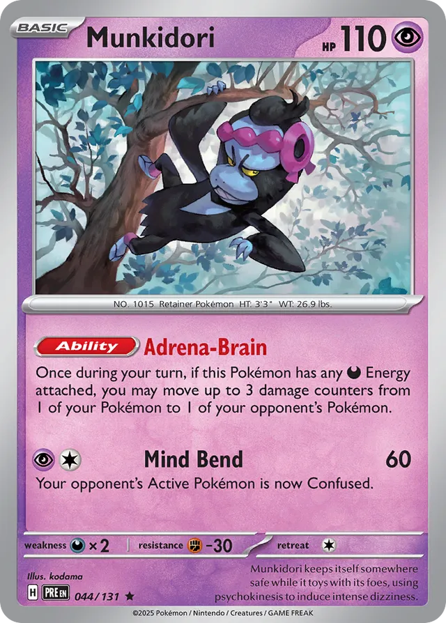 Munkidori Prismatic Evolutions 044/131 Rare