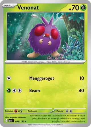 Venonat (Pokémon Card 151 048/165)