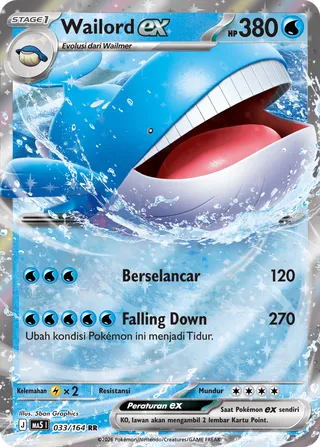 Wailord ex (Shadowy Threats 033/164)