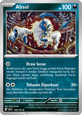 Absol (Black Shine 108/170)