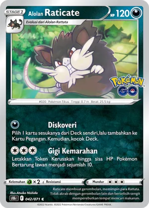 Alolan Raticate (Pokémon GO 042/071)