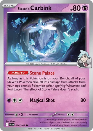 Steven's Carbink (Destined Rivals 086/182)