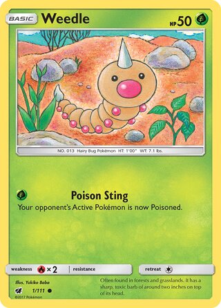 Weedle (Crimson Invasion 1/111)