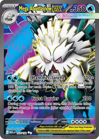 157/132 Mega Abomasnowex MEG Ultra Rare
