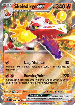 Skeledirge ex (Triplet Beat 020/073)