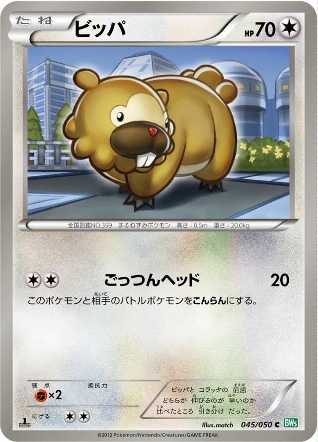 045/050 Bidoofビッパ C