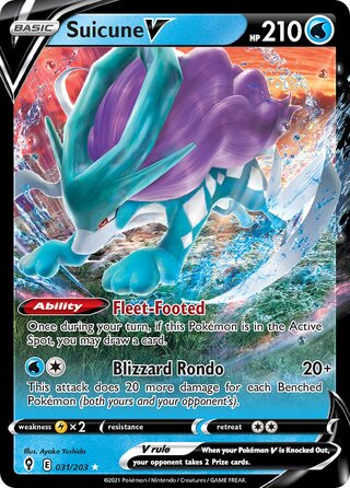 Suicune V (Evolving Skies 031/203)