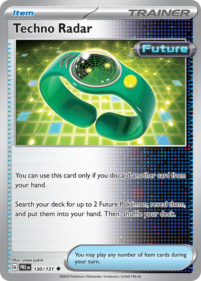 Techno Radar Prismatic Evolutions 130/131 Uncommon