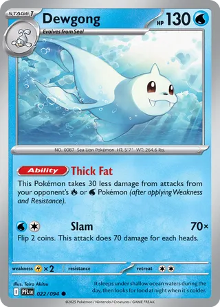 Dewgong (Phantasmal Flames 022/094)