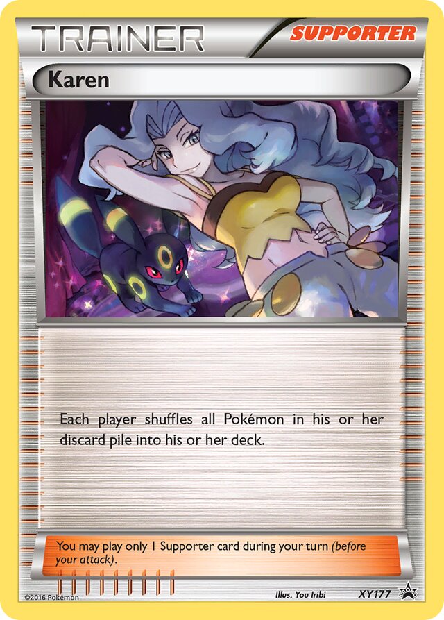 Karen XY Black Star Promos XY177 PROMO