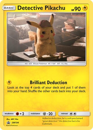 Detective Pikachu (SM Black Star Promos SM194)