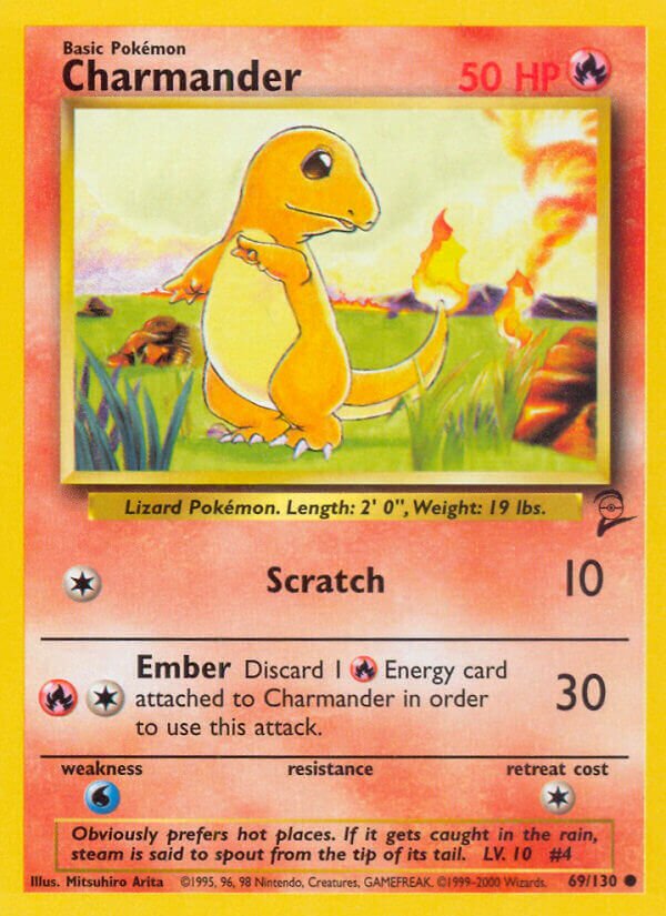 Charmander Base 2 69/130 Common