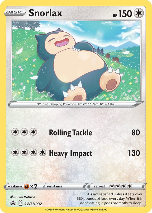 SWSH032 Snorlax SSP PROMO