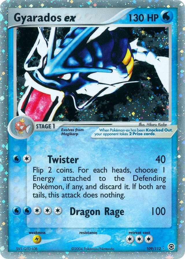 109/112 Gyarados ex RG Rare Holo ex